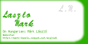laszlo mark business card